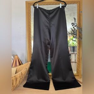 Victor Costa Black Satin Trousers